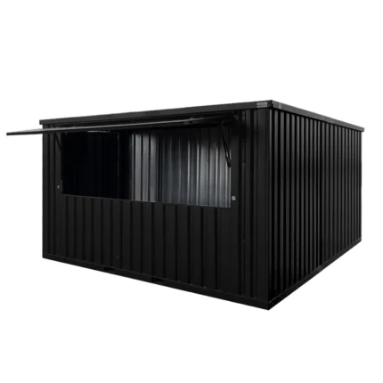 Conteneur Bar Démontable 4×4 mètres XL Noir RAL 9005